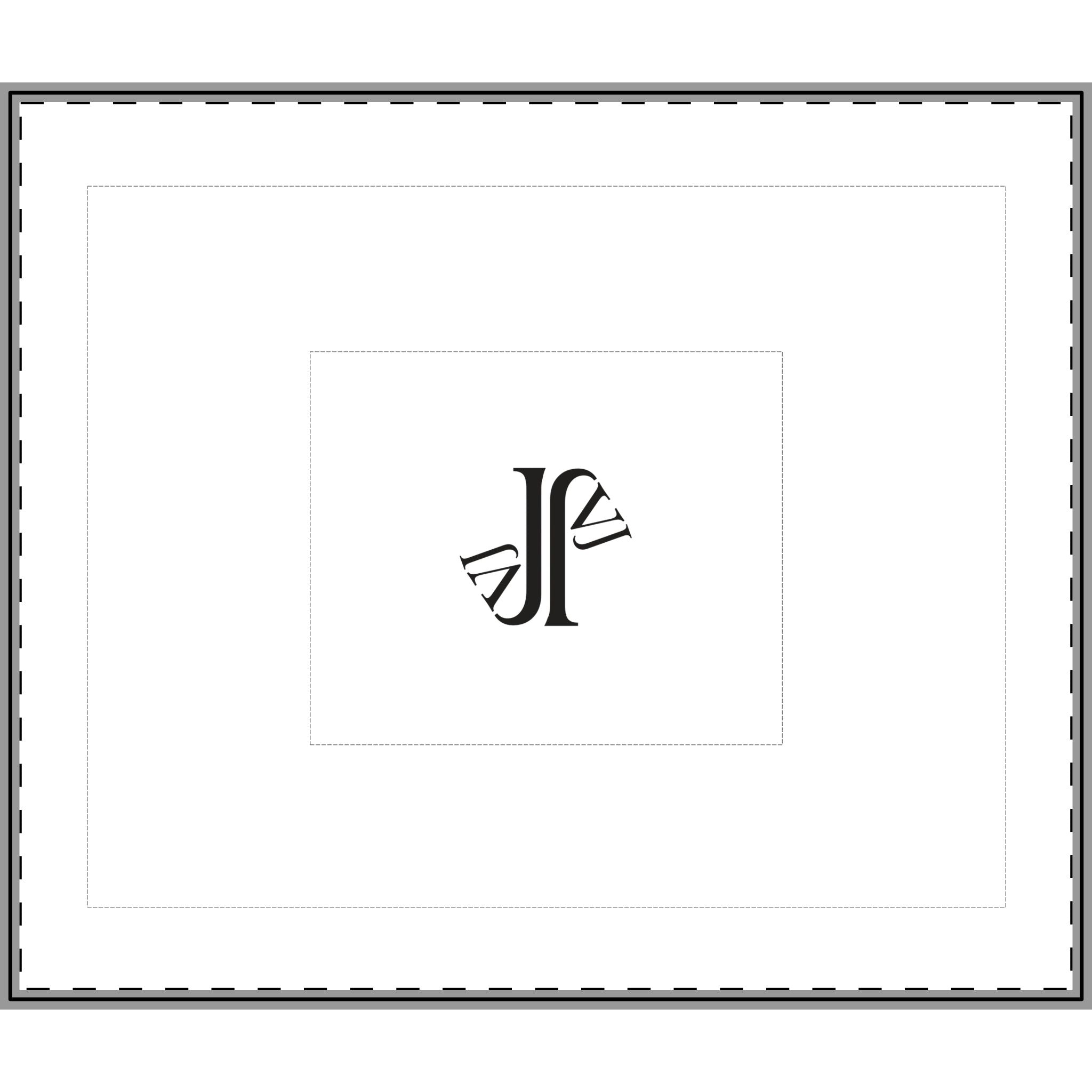 Monogram J Pattern Cotton Comforter