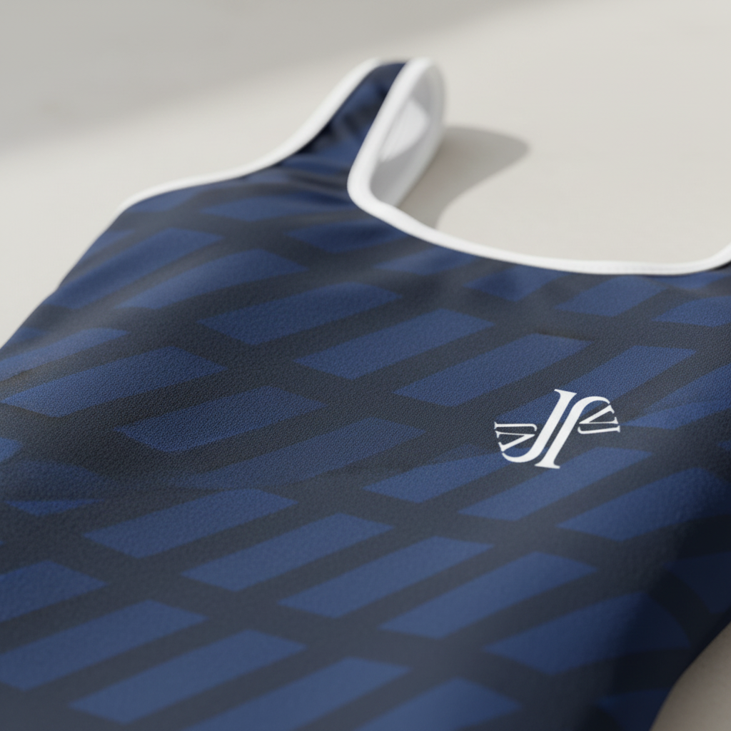 Detalle bañador juvenil elástico