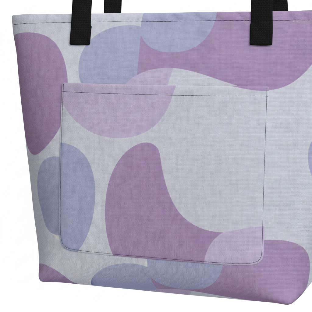 Detalle bolsa tote estampado