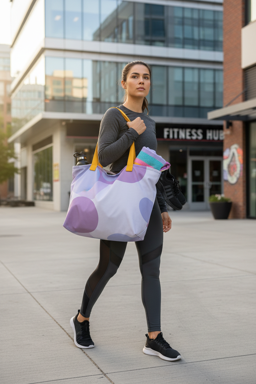 Mockup bolsa tote deporte