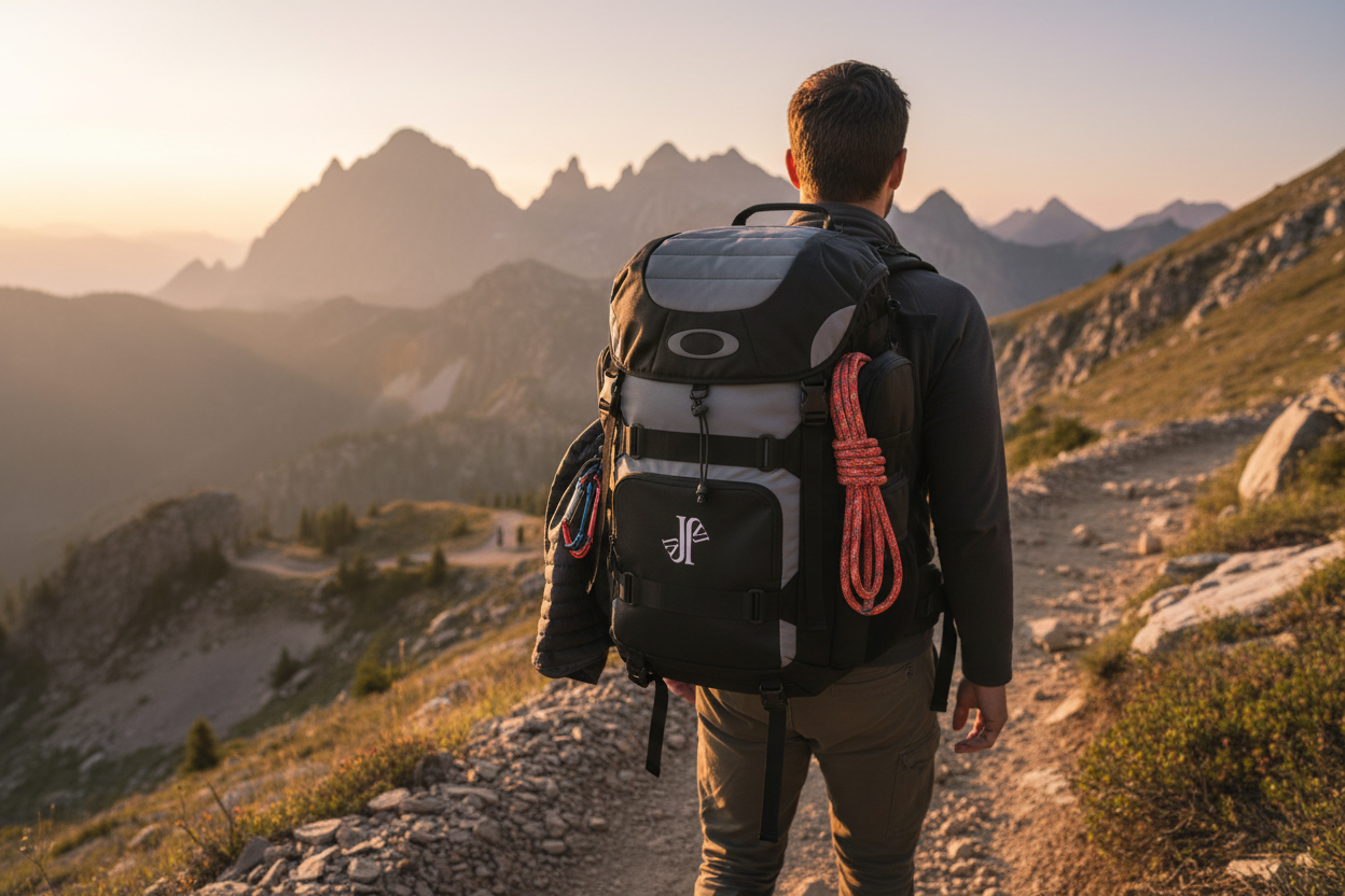 Mockup de mochila Enduro 2.0 30L