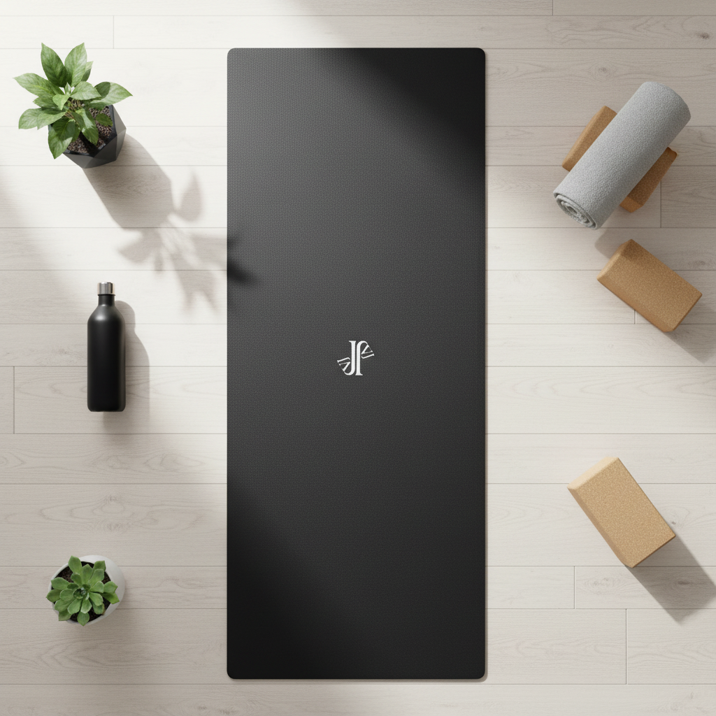 Mockup flat lay negro