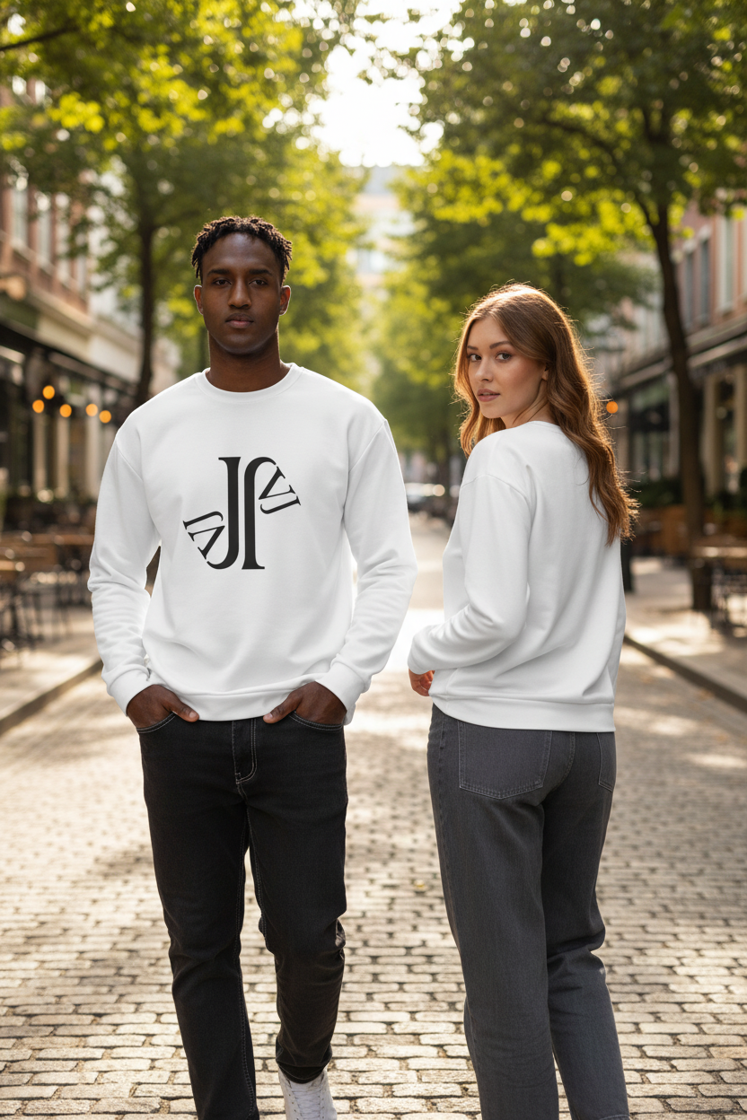 Mockup lifestyle sudadera con logo JVJ